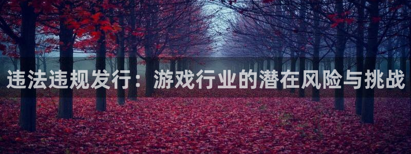 bg大游官网平台代理条件怎么样：违法违规发行：游戏行业的潜在风险与挑战