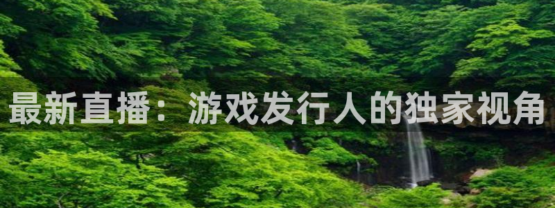 bg大游官网价 5O6917 bg大游：最新直播：游戏发行人的独家视角